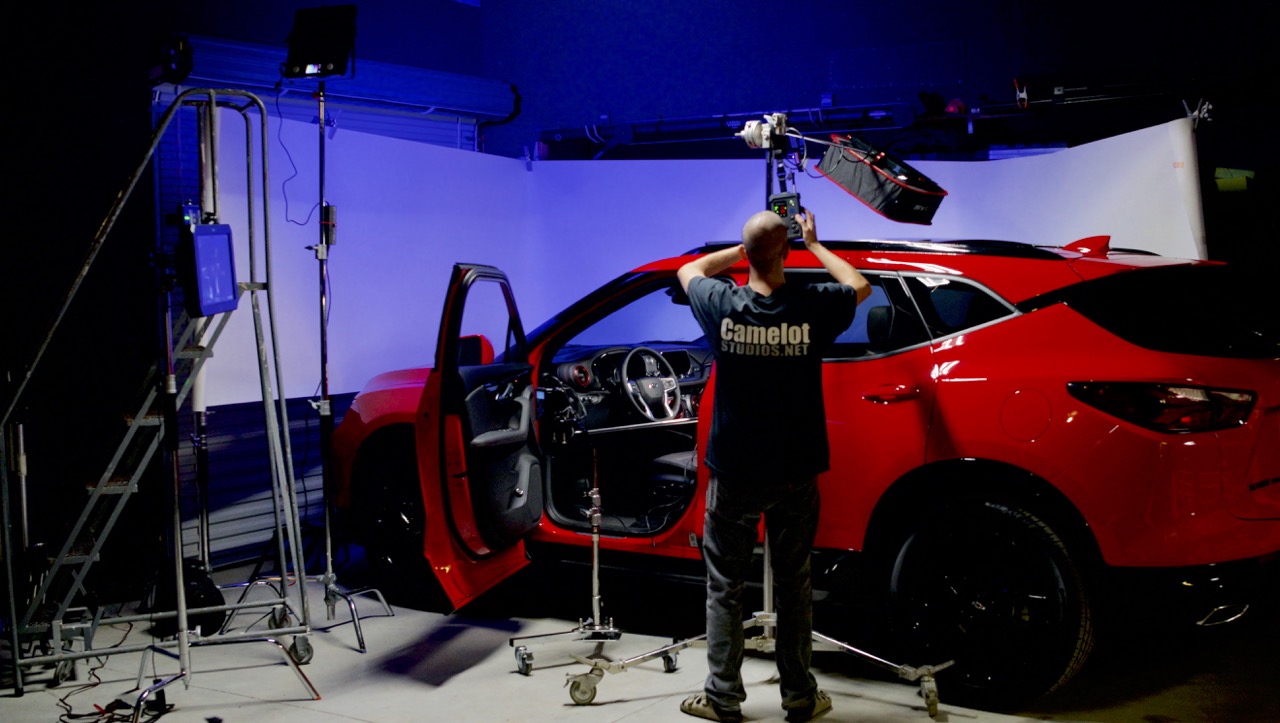 Filming a 2019 Chevy Blazer in Studio