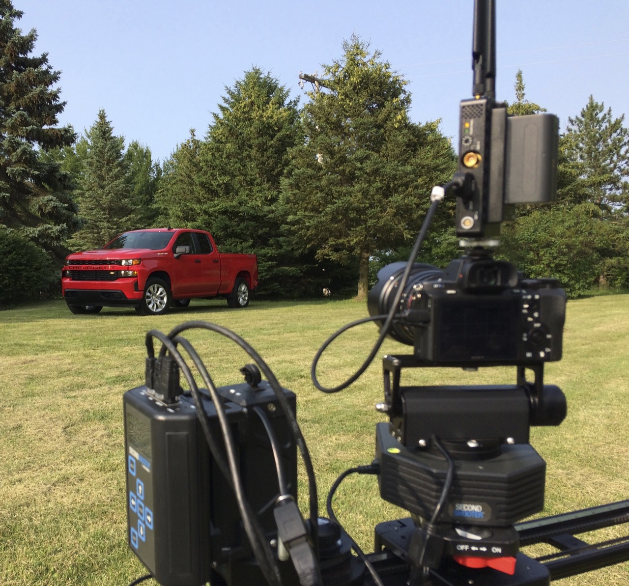 Filming 2019 Silverado at Camelot studios